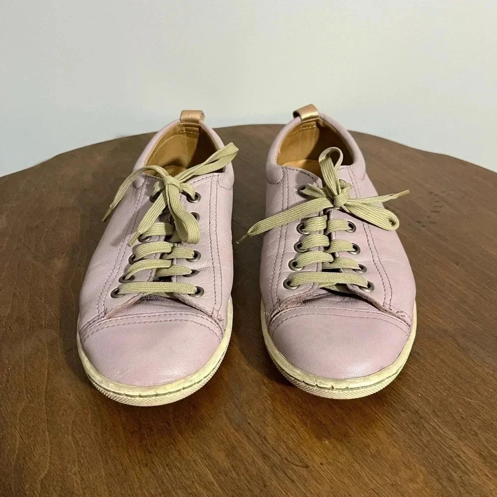 Tsonga Handmade Lilac Leather Sneakers‎ Size 40 - Picture 4 of 6